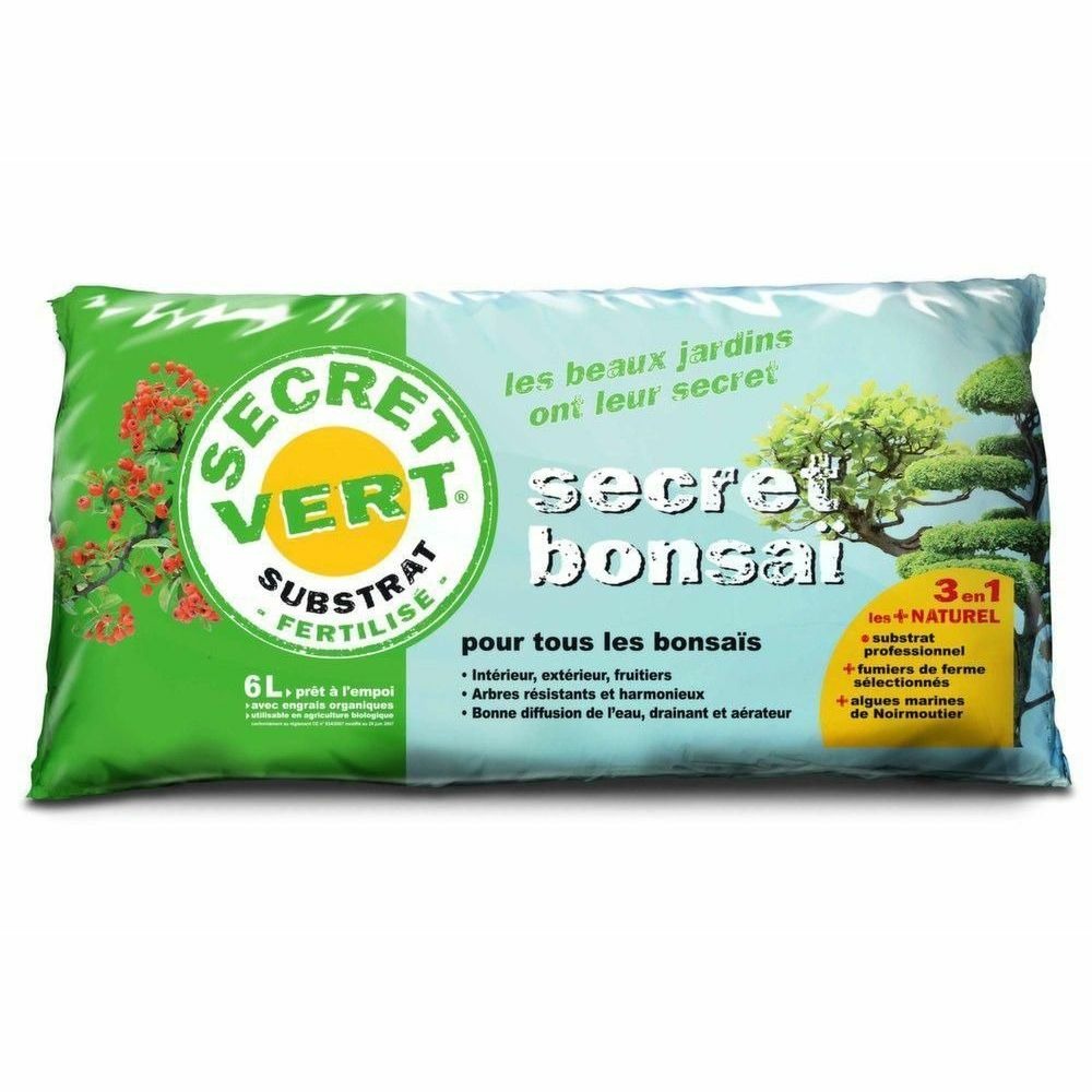 Terreau pour bonsaïs 3kg (lot de 3)