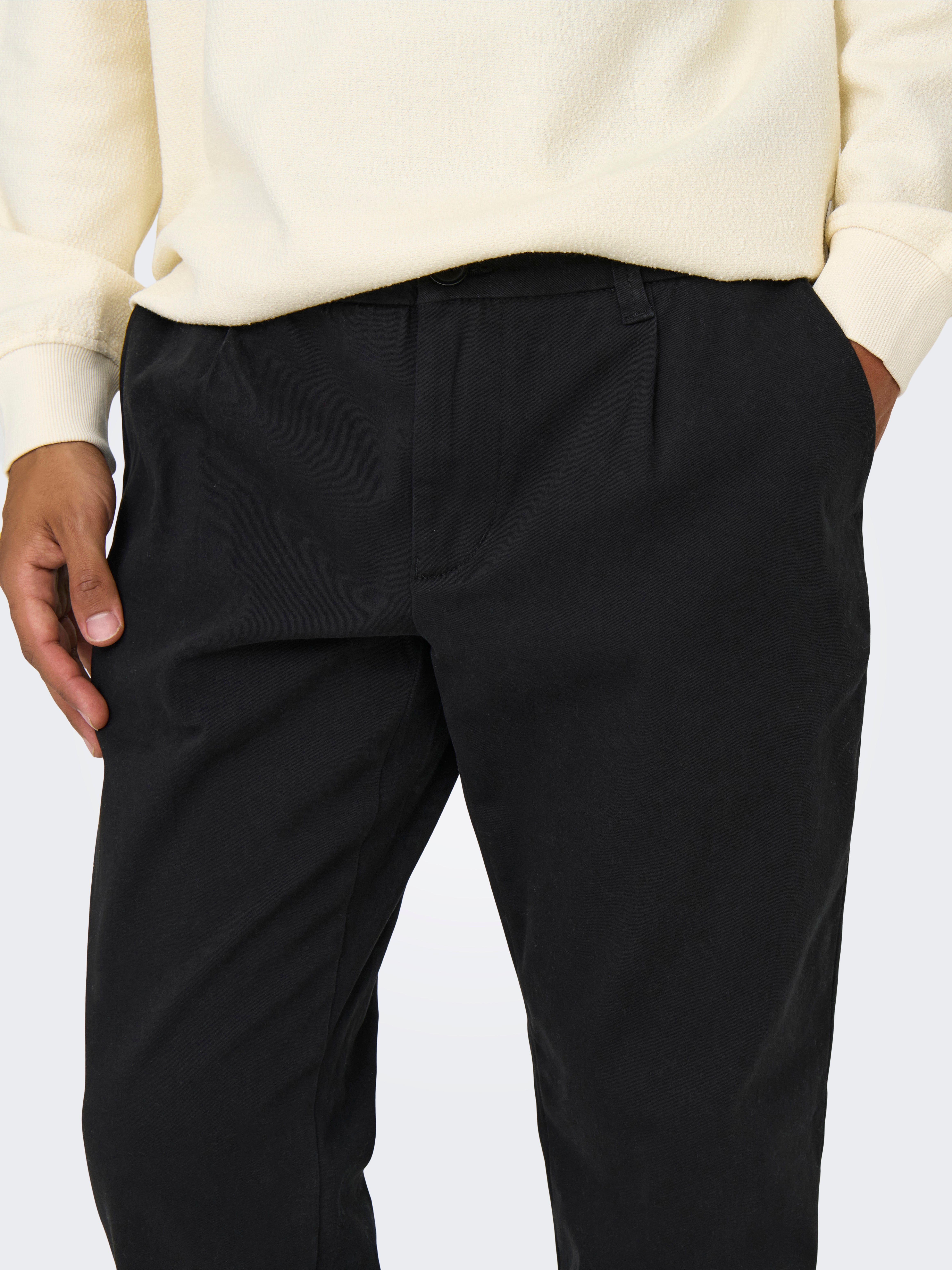 ONSCAM Verjüngt Chino Hose Black