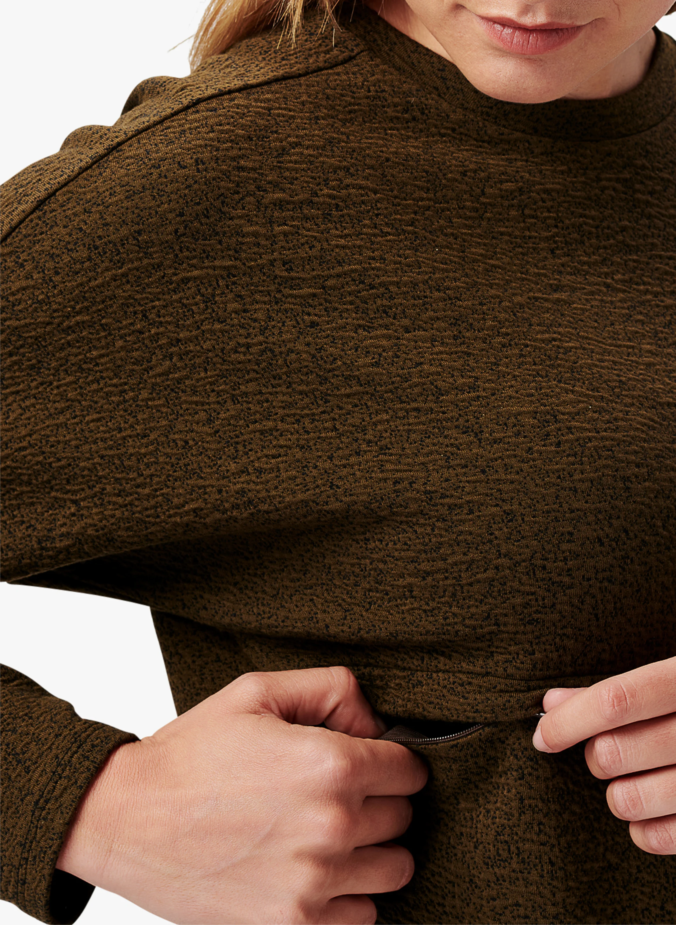 RIVA - Robe de grossesse et d'allaitement | Marron