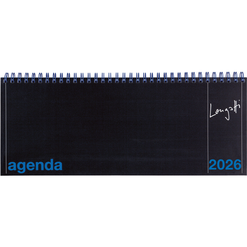 Biella Pultagenda 2026 Longatti, 1 Woche / 2 Seiten, schwarz