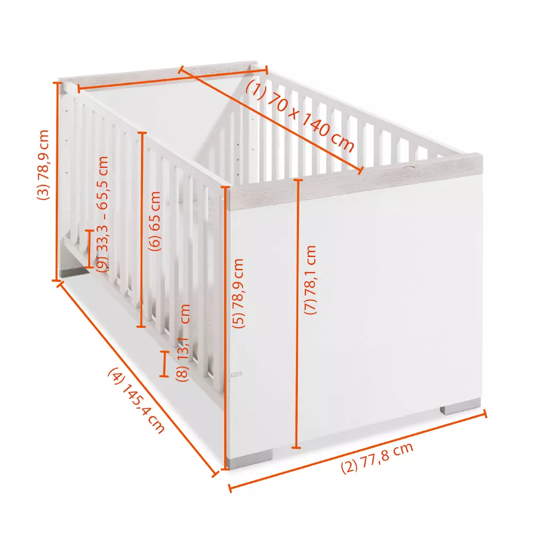 Babyzimmer-Set Kira 4tlg.