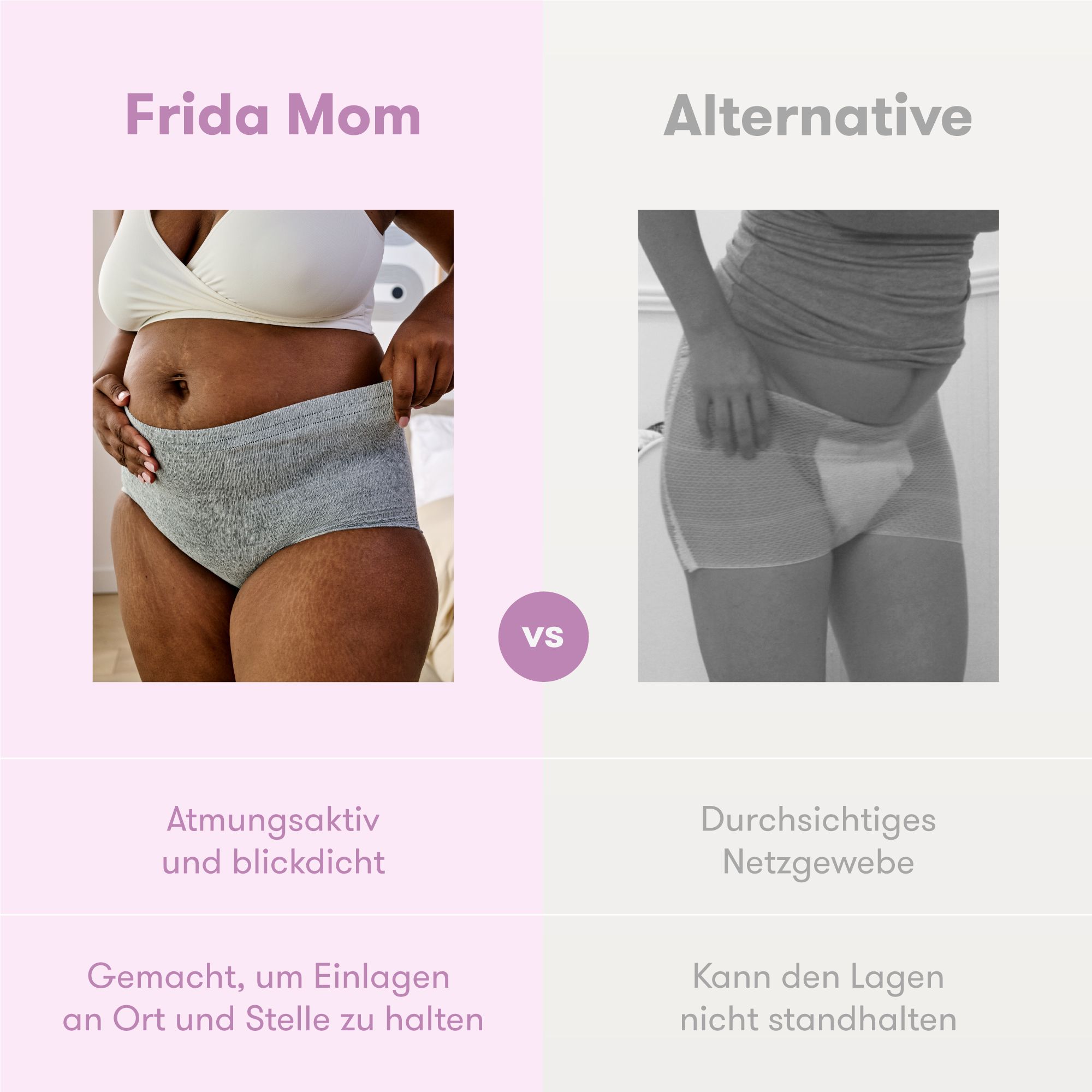 Frida Mom Wochenbett Unterwäsche nach Kaiserschnitt