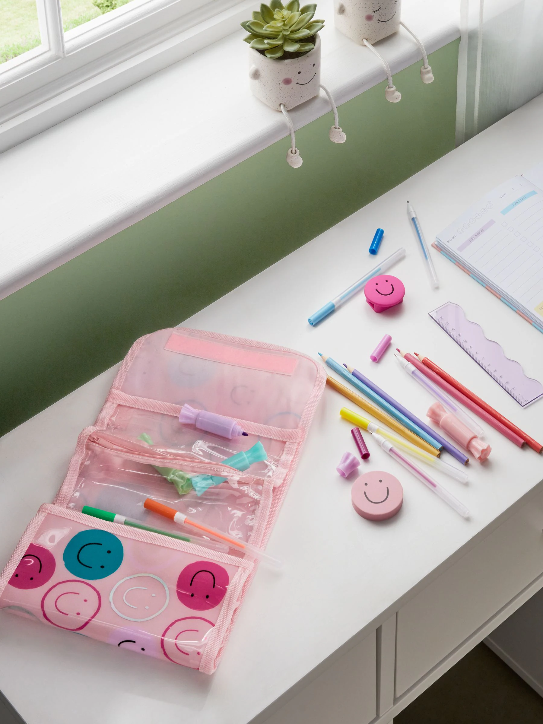Smiley gevulde opvouwbare etui