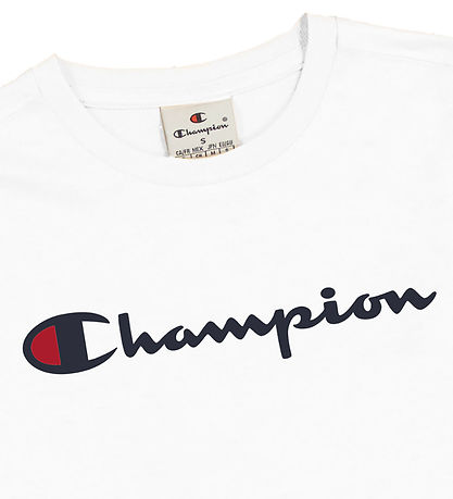Champion T-Shirt - Weiß m. Logo