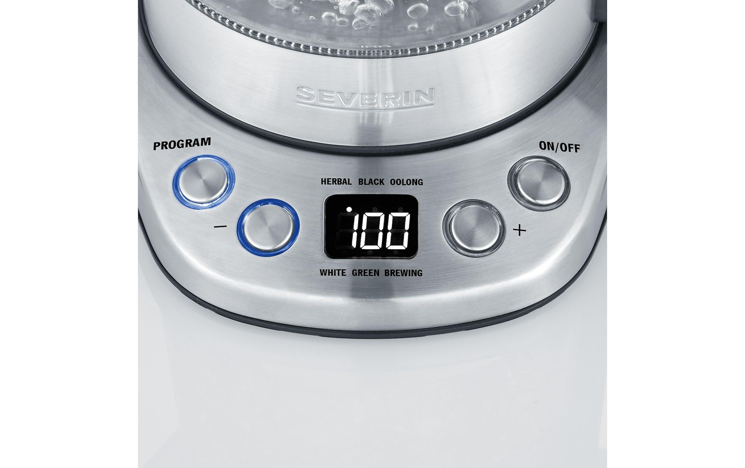 Severin Wasserkocher »Delux Mini WK 3473 1 l, Silber/Transparent« 1 l 2200 W