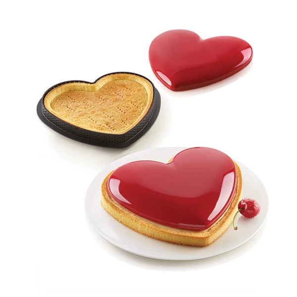 Kit tarte en silicone Mon Amour Silikomart