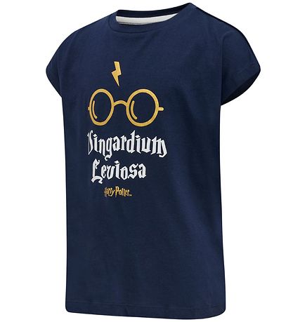 Hummel T-shirt - hmlHarry Potter Diez - Blåck Iris m. Guld