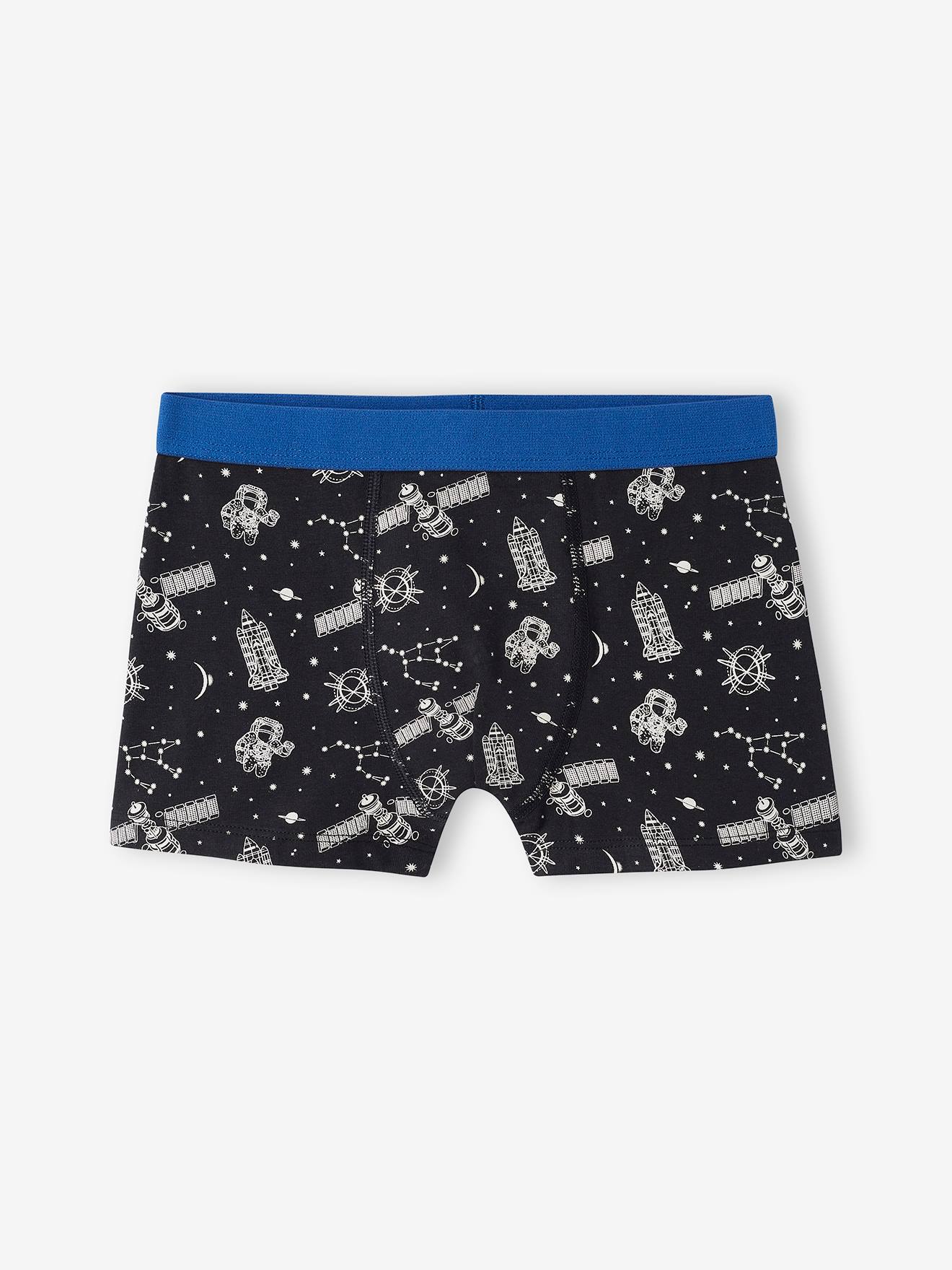Pacote com 5 cuecas boxer elásticas 