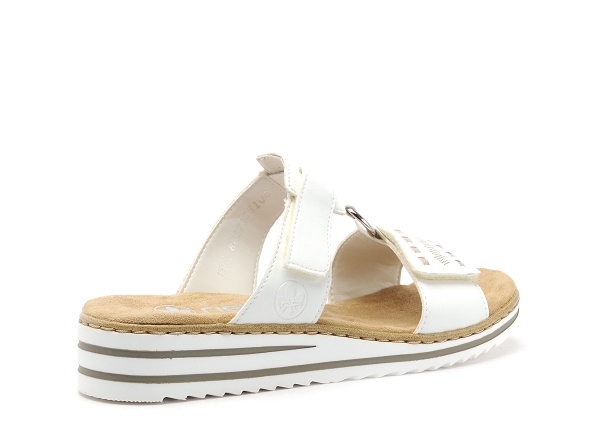 Rieker mules et sabots plats femme v0636 blanc