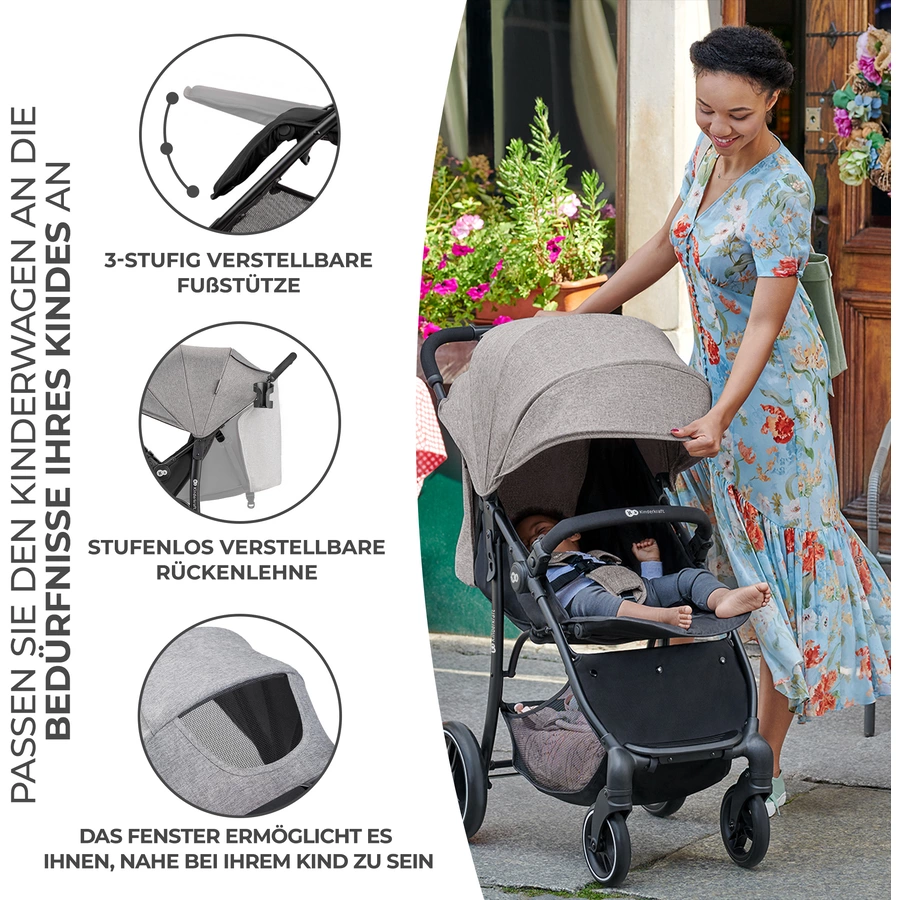 Kinderkraft Buggy TRIG 2 gray