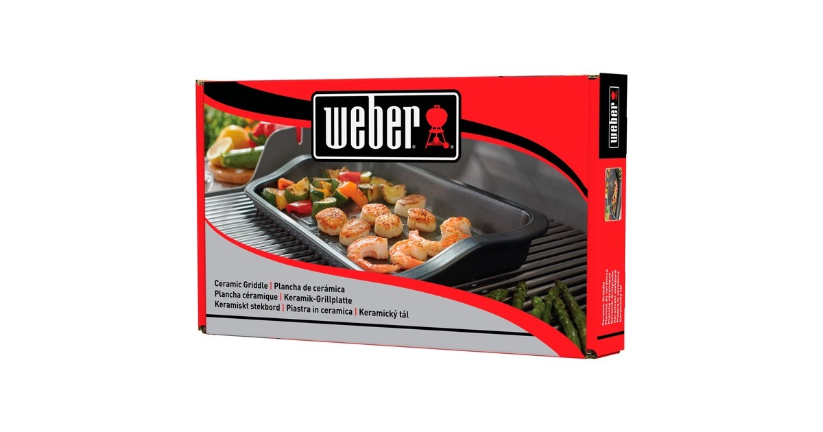 WeberKeramische plancha bak-/braadpan  (Antraciet)