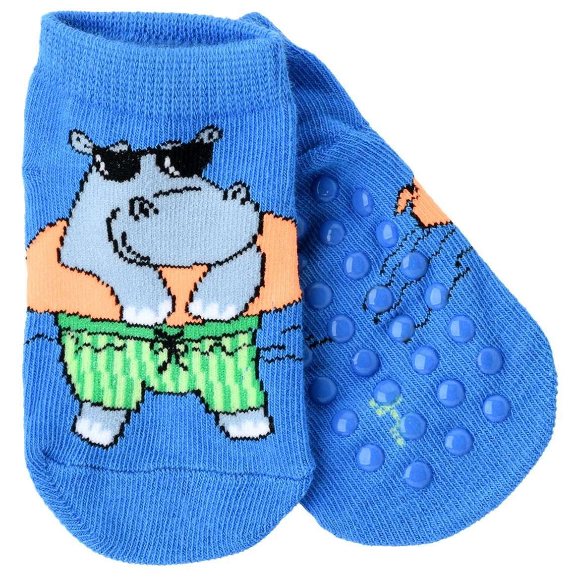 Famy 3 Paar Baby Sneaker-Socken im Set hellgrün / blau