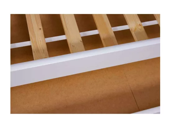 Surf lit 90x190cm, lit gigogne blanc.
