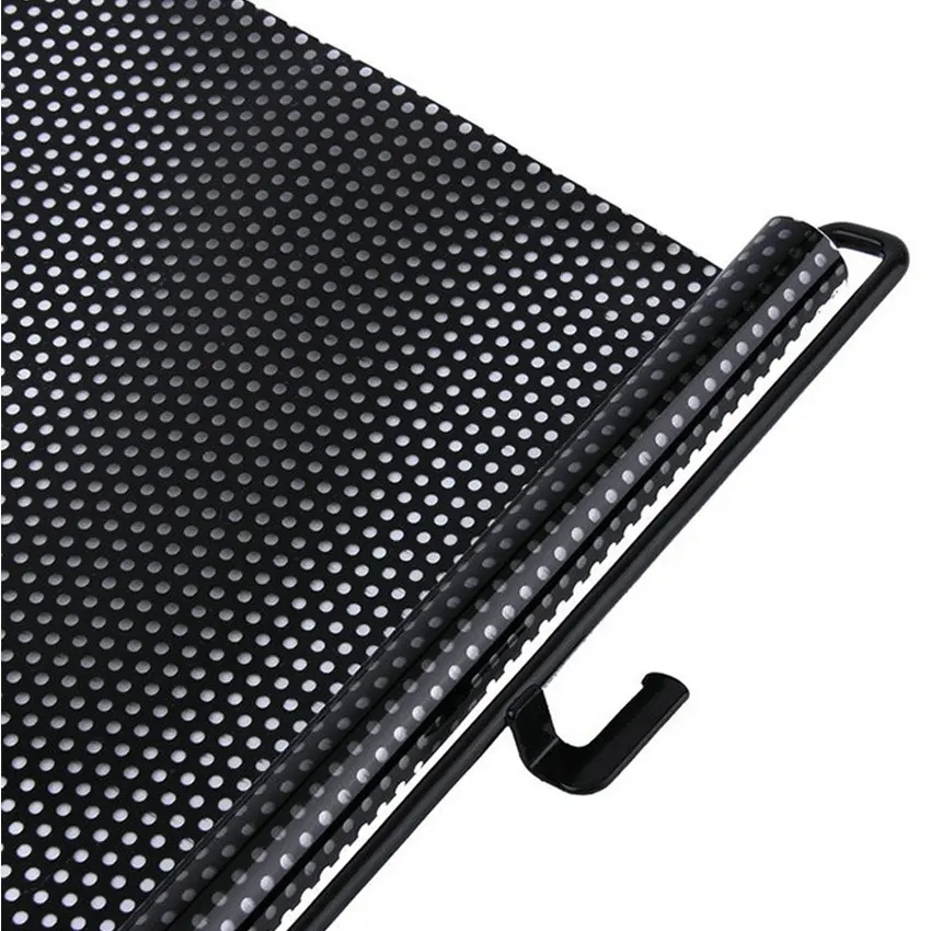 (40x60cm) Praktische Sonnenblende Sonnenschutz für das Auto mit Saugnapfhalterung - Schwarz