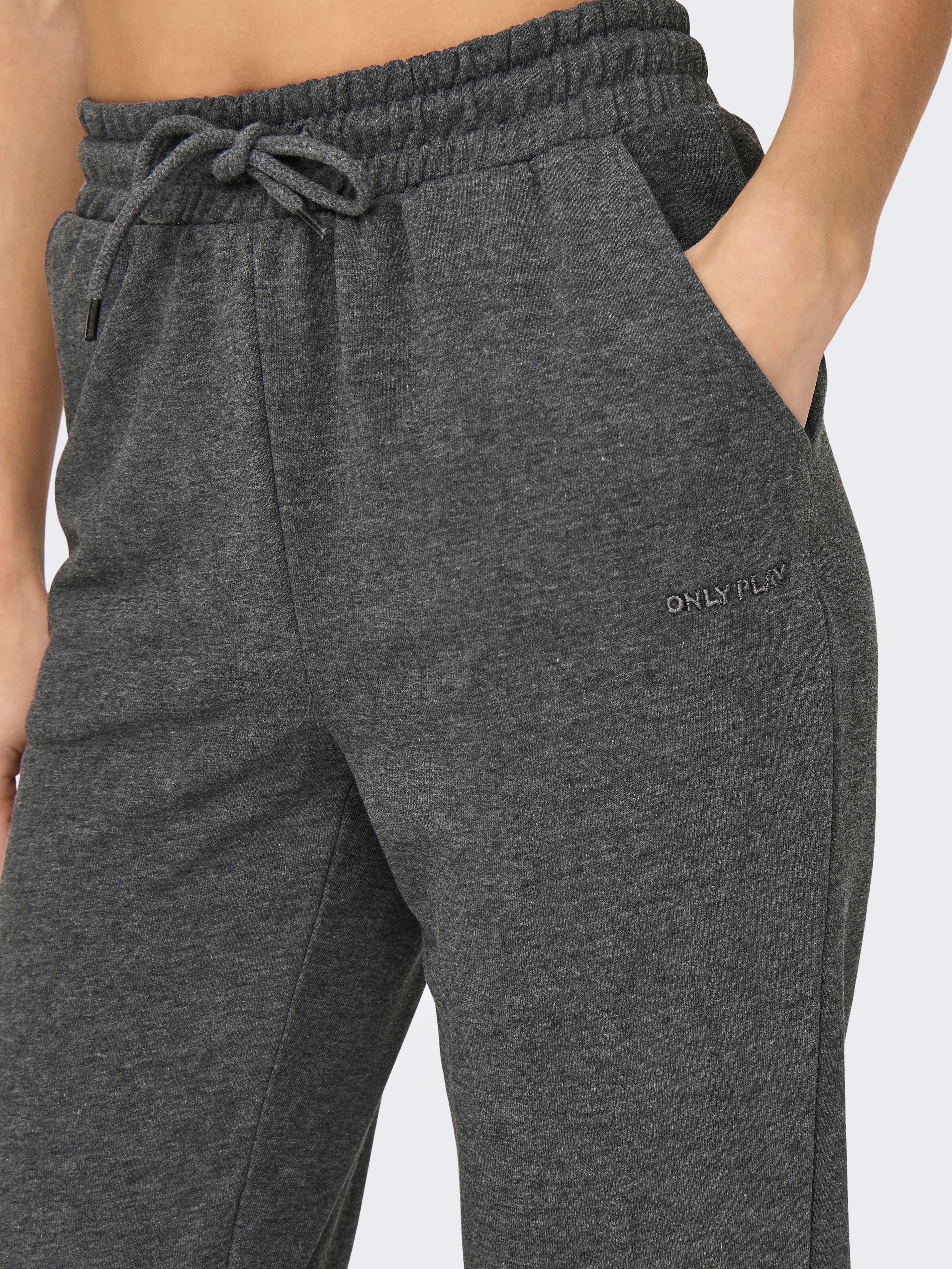 ONPMELINA Mittlere Taille Slim Fit Jogginghose Dark Grey Melange