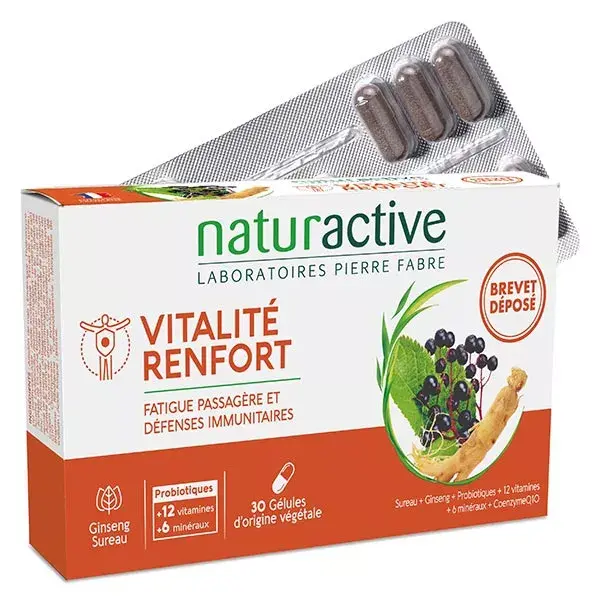 Naturactive Activ 4 Renfort:Défenses Immunitaires Vitalité 30 gélules