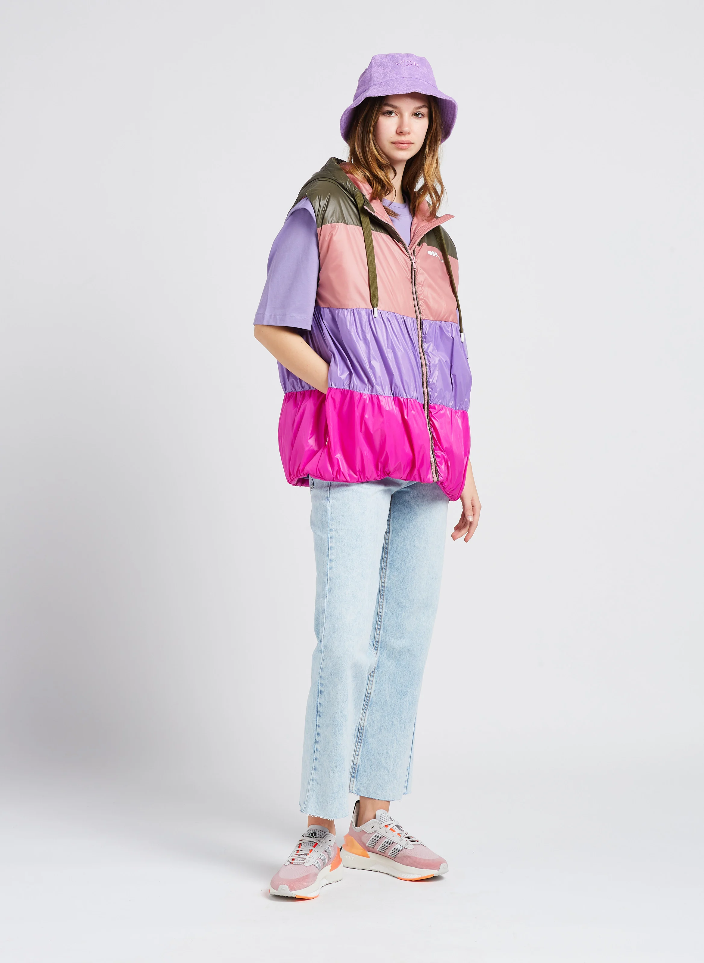 Doudoune sans manches | Multicolore
