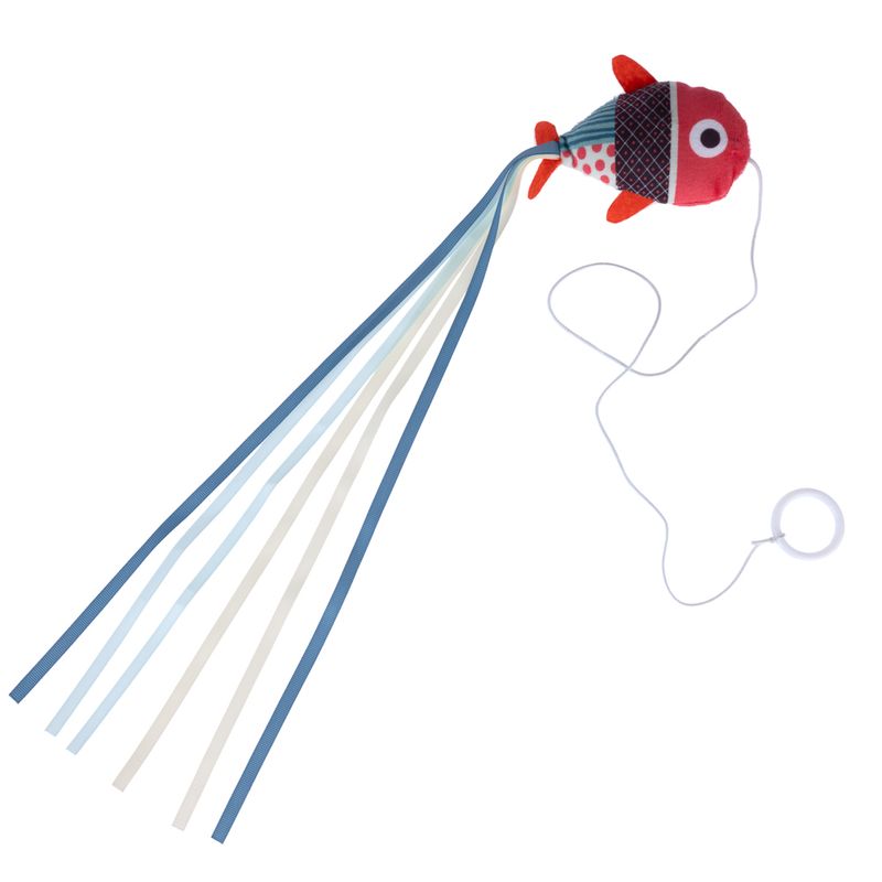 Canne à pêche TIAKI Poisson avec anneau pour le doigt pour chat