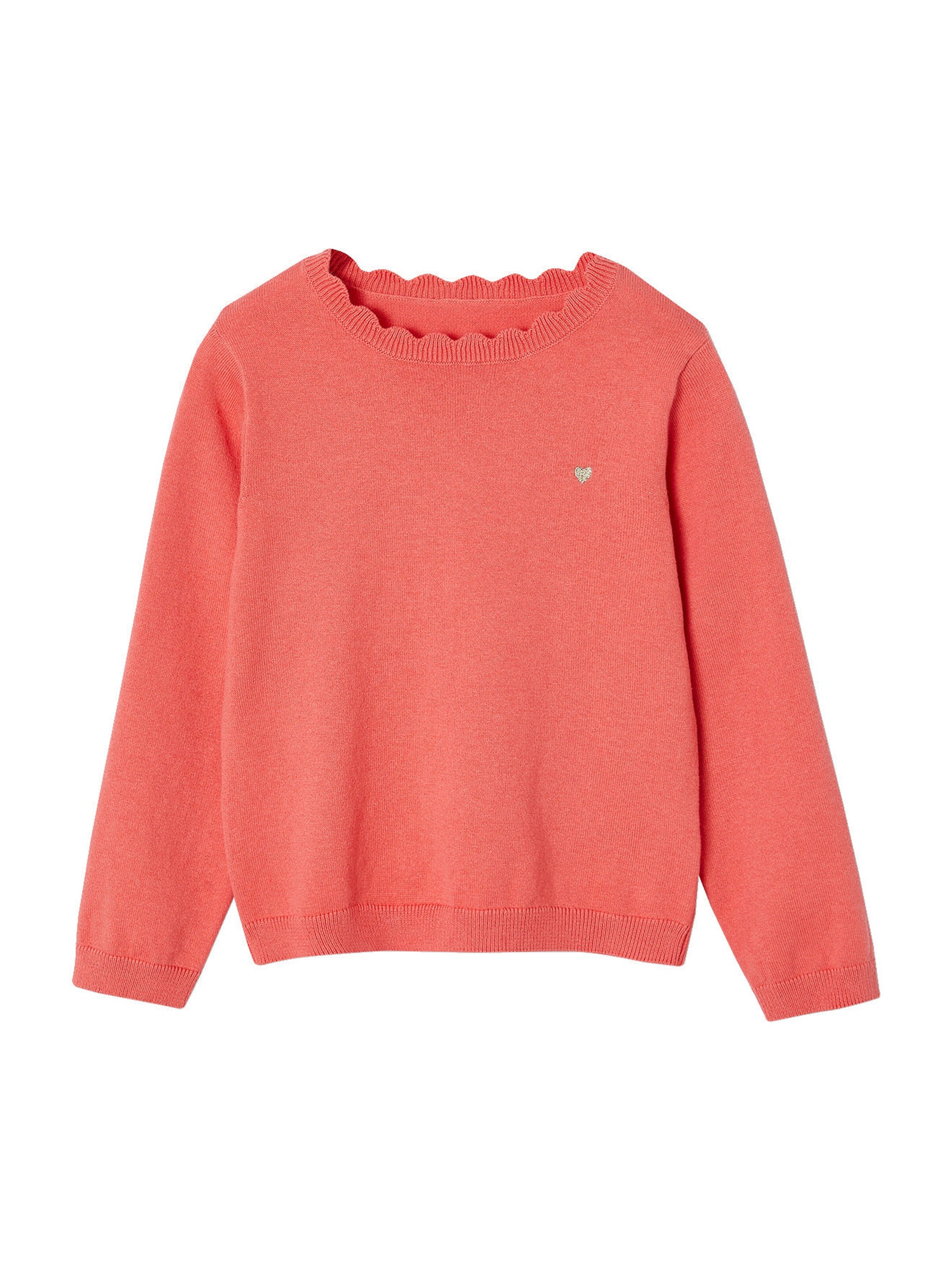 Vertbaudet Mädchen Pullover BASIC koralle