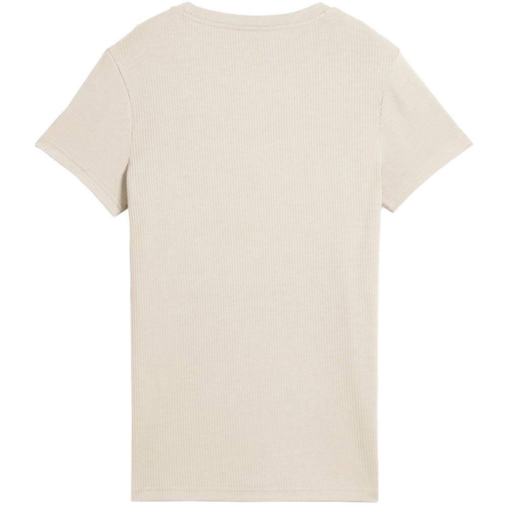 Puma Ess Elevated Rib T-Shirt Damen alpine snow