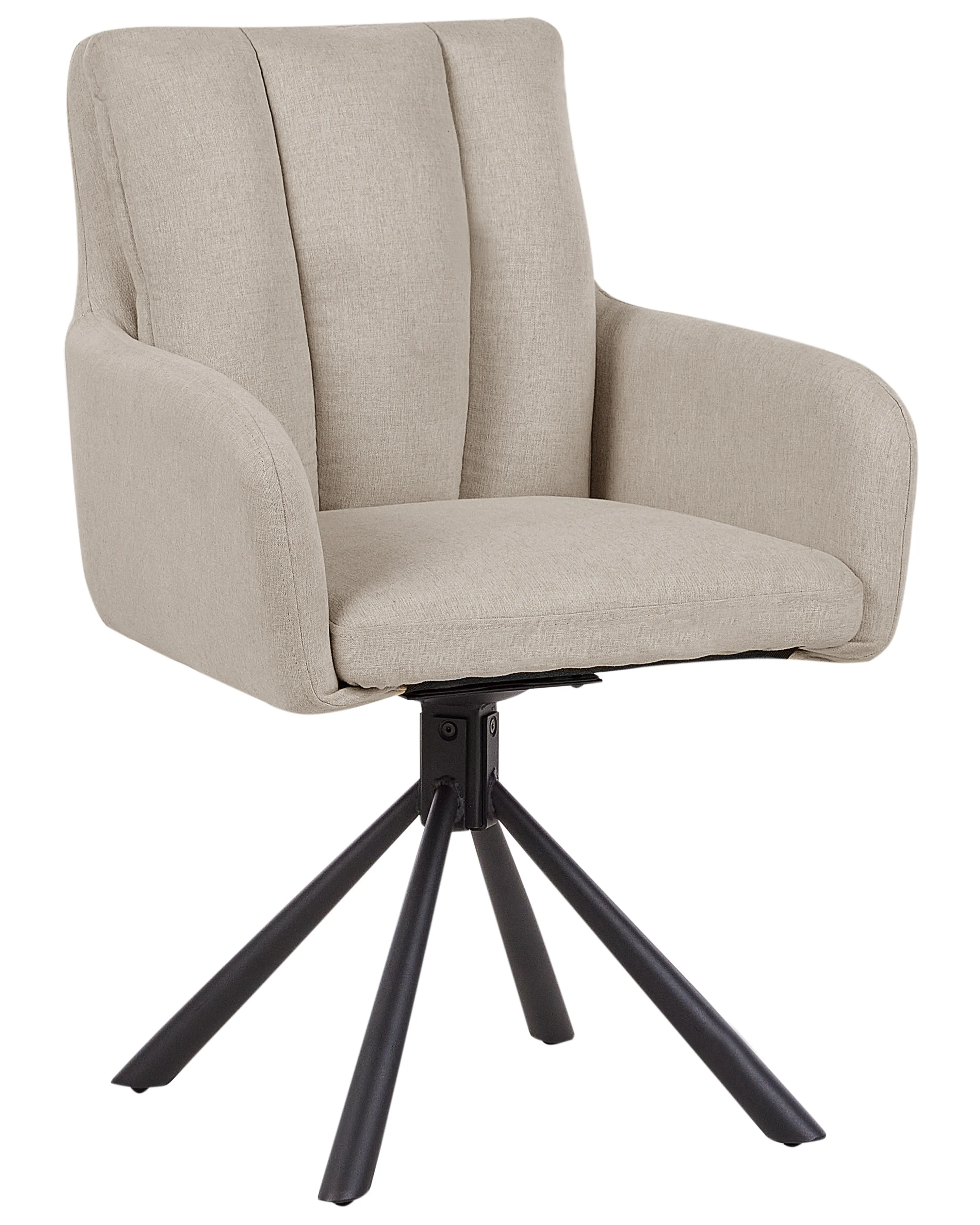 Set van 2 eetkamerstoelen draaibaar SARDOAL Taupe