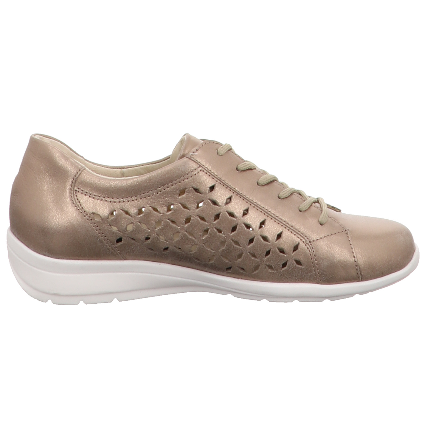 Waldläufer Schnürhalbschuh gold/silber/bronce