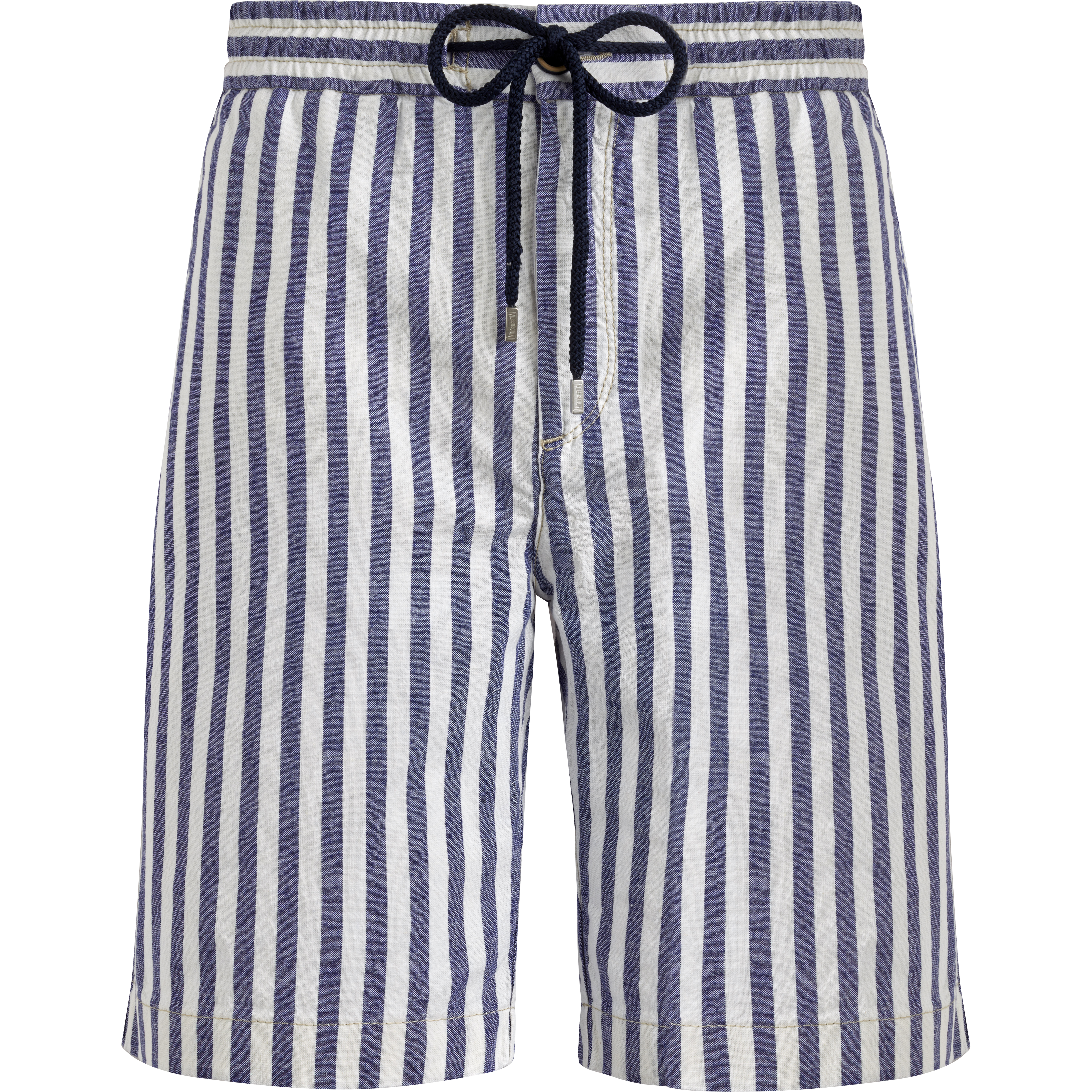 Bermuda en Coton et Lin Rayé Homme | Short Homme Vilebrequin