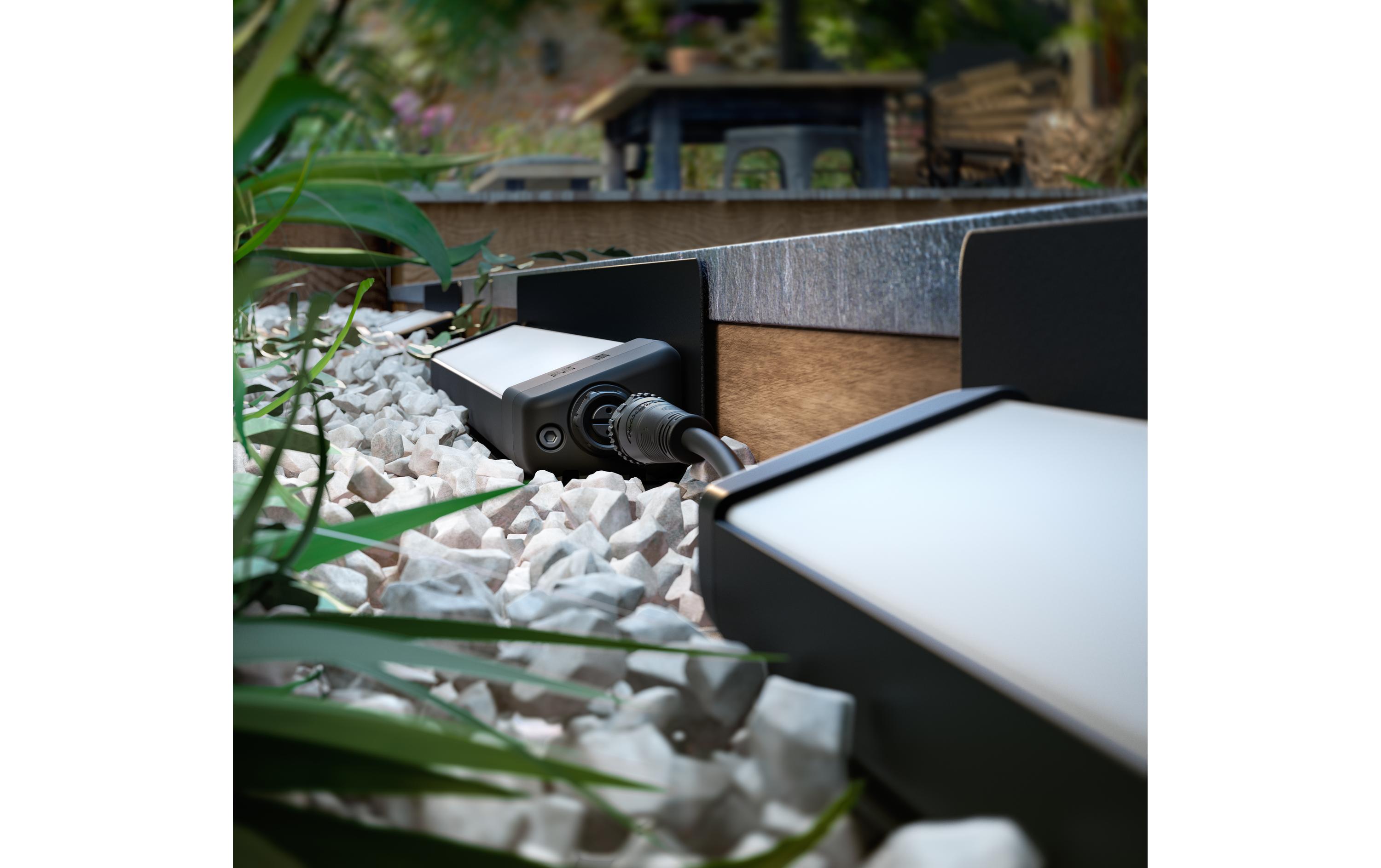 White & Color Ambiance Outdoor Amarant Schwarz Niedervolt<br>Hue White & Color Ambient Wandfluter, Erweiterung