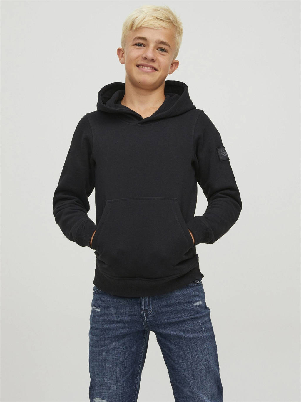 JACK & JONES hoodie JCOCLASSIC zwart
