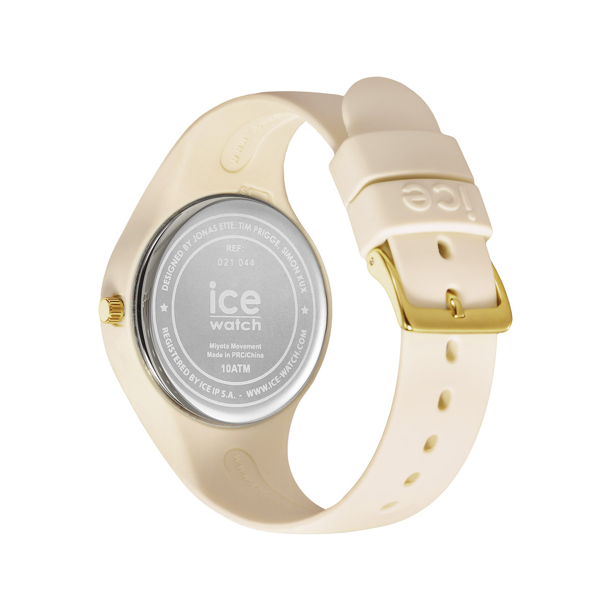 Montre ICE WATCH femme pastique beige bracelet caoutchouc beige
