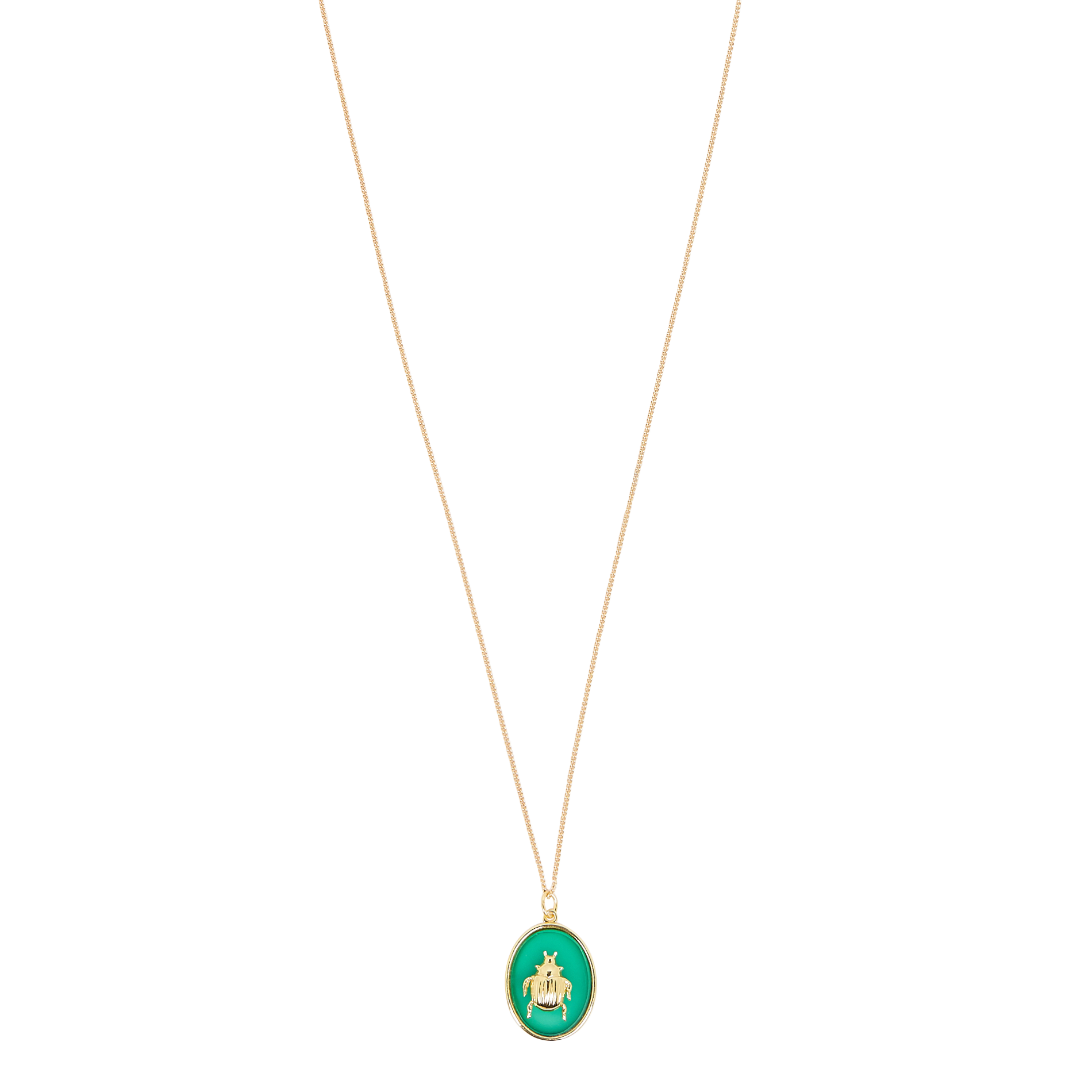 SCARABEE - Collier scarabée en laiton | Multicolore
