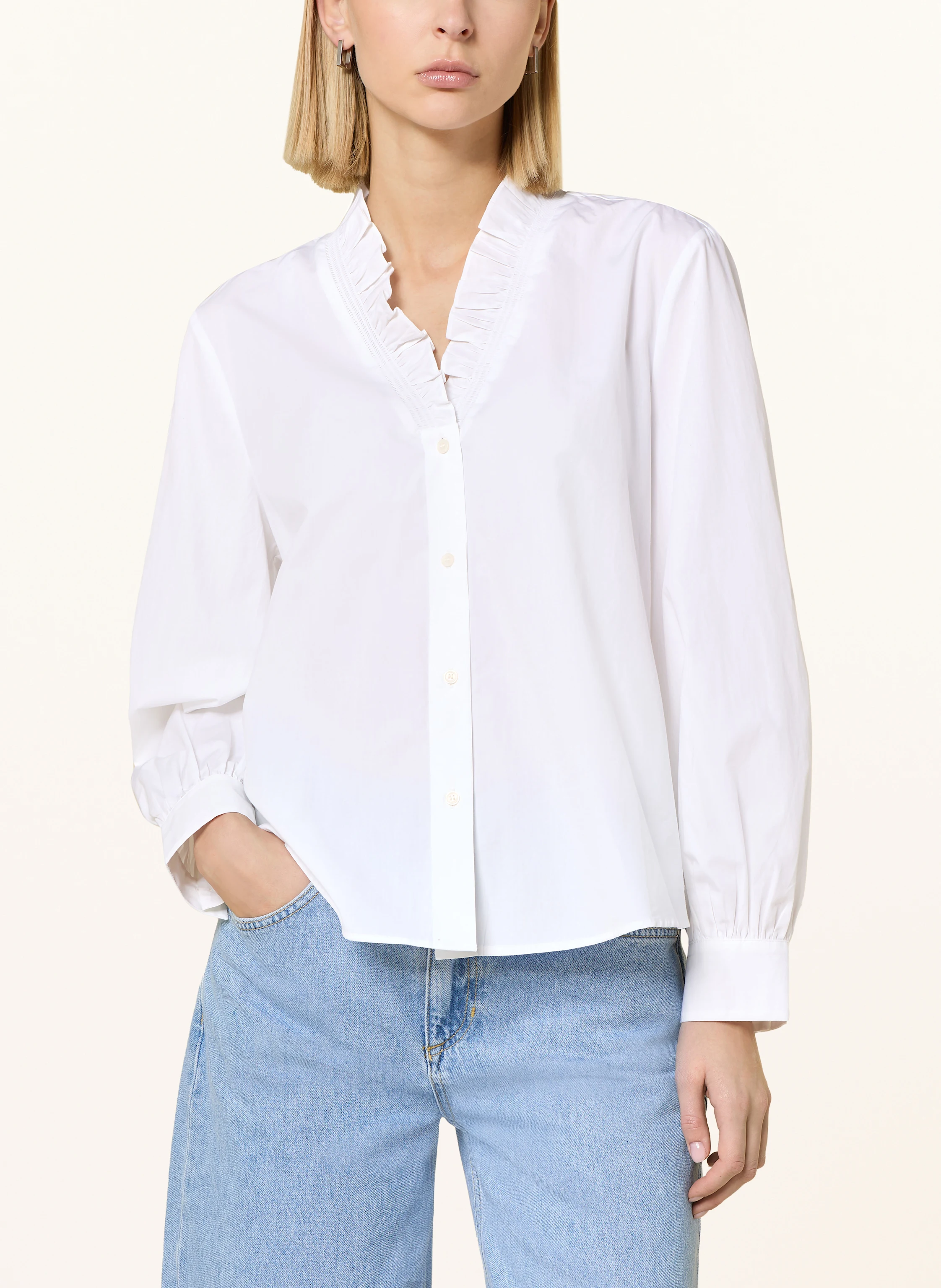 TOMMY HILFIGER Bluse mit Rüschen