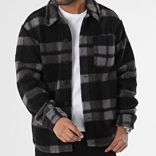 Surchemise A Carreaux Lakewood Noir Gris
