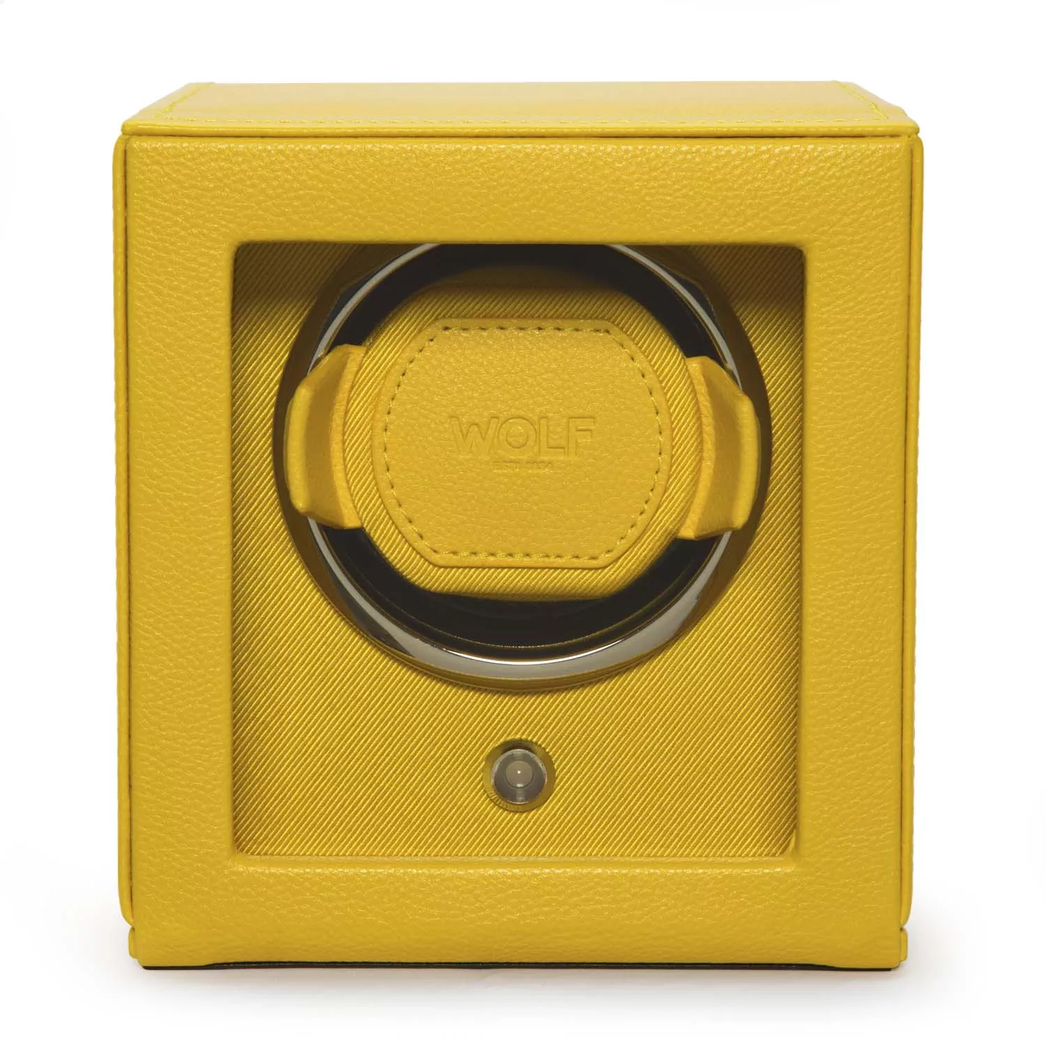 Wolf Cub Watch Winder 1 ur Gul Imiteret Læder 461192