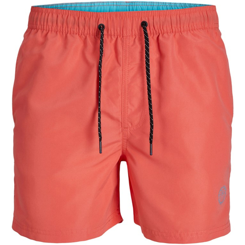 Jack & Jones - 12225961 JPSTFIJI JJSWIM SOLID LY SN HOT CORAL Naranja