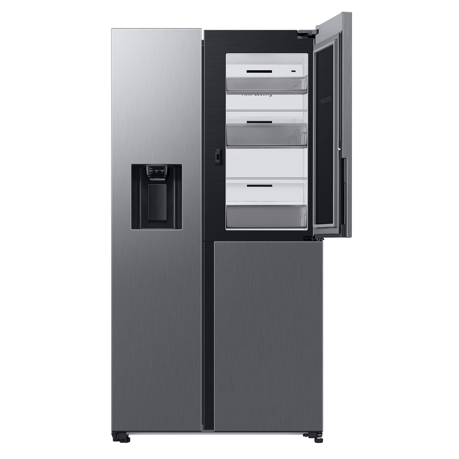 SAMSUNG Side-by-Side Kühl-Gefrierkombination RH68B8520S9/EG - Edelstahl - F