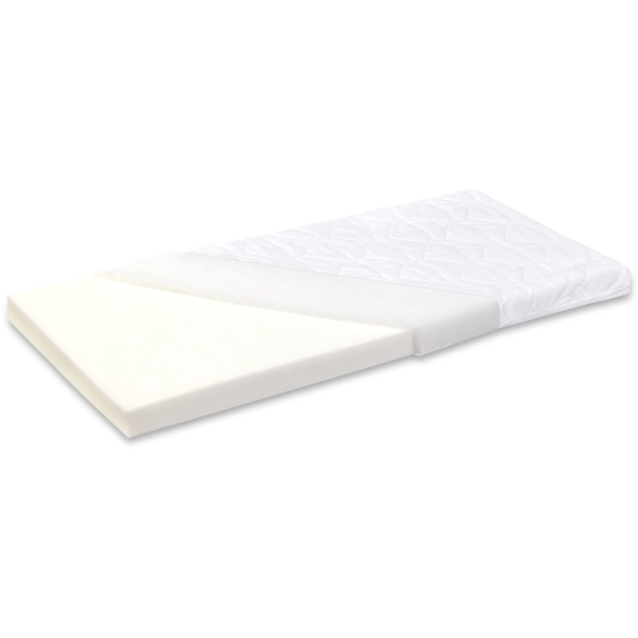 babybay Midi Beistellbett weiß mit Matratze Classic Cotton Soft
