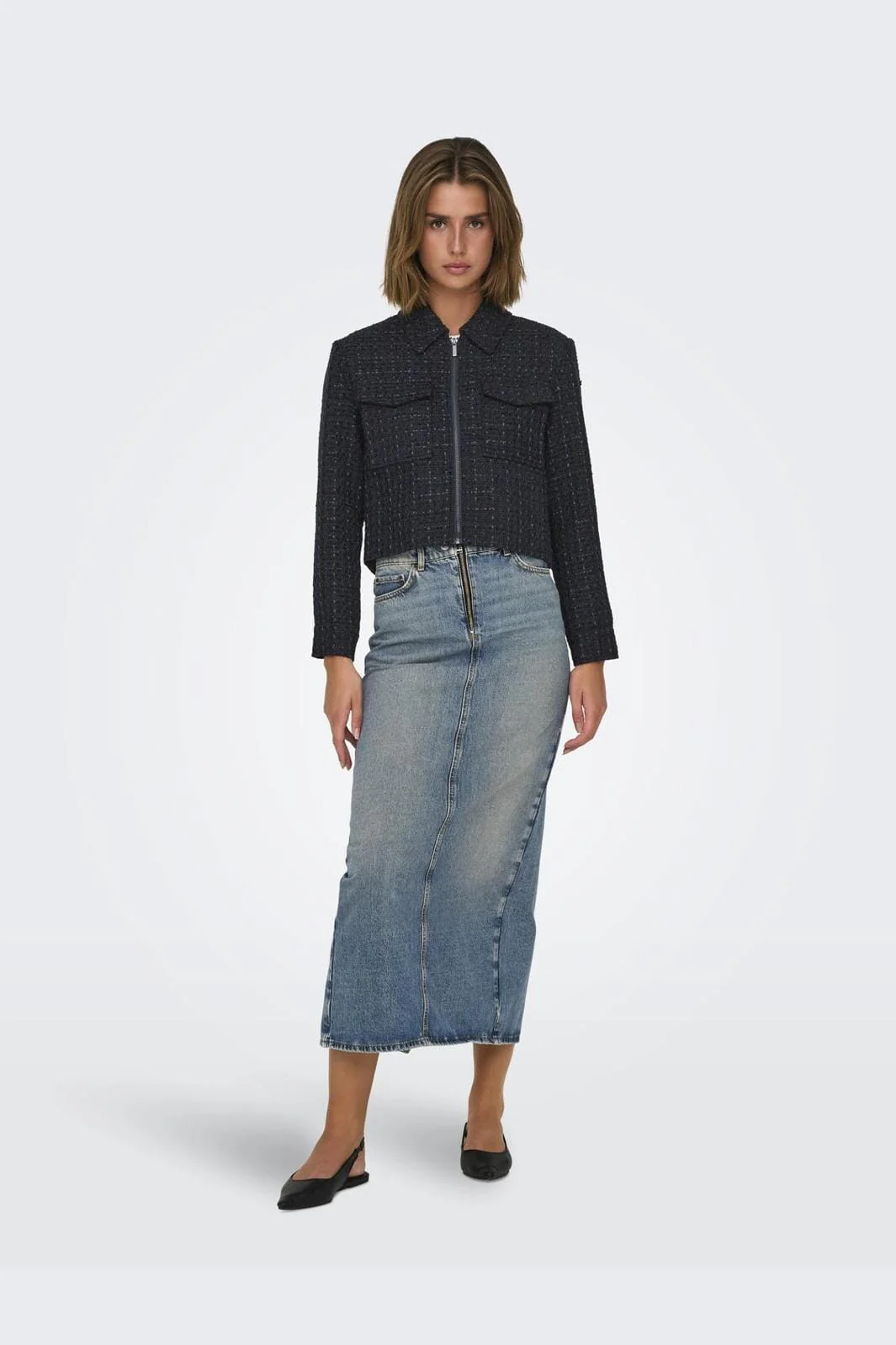 Only Onlshona L/S Boucle Shirt Tlr