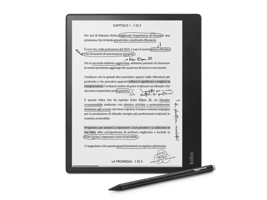 Kobo Elipsa 2E - eBook læser - 32 GB - 10.3