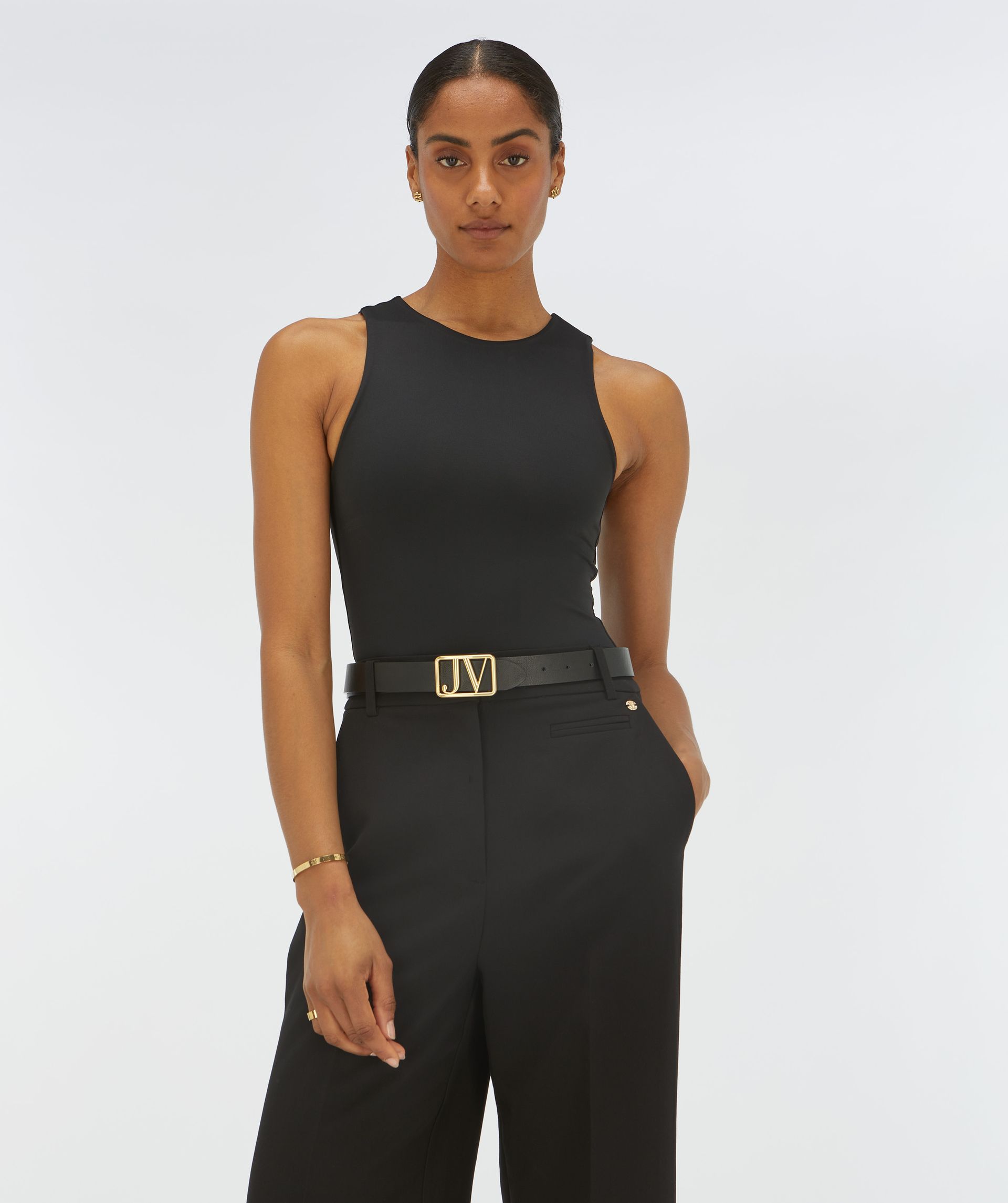 JV-PERRI riem - black cocoon white