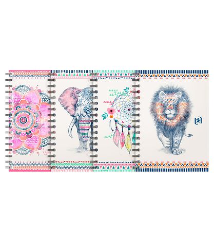 Oxford Notizbuch - 1 Buch - Boho Chic - Quadratisch - B5 - Sorti