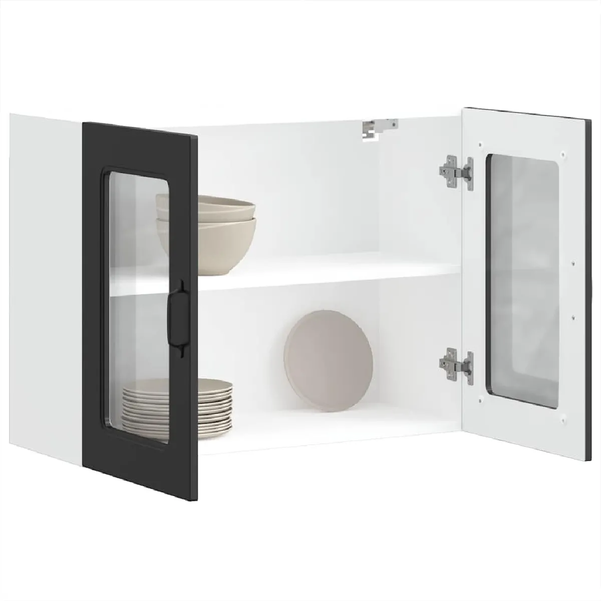 VidaXL Armoire Murale de Cuisine Kalmar - Noir