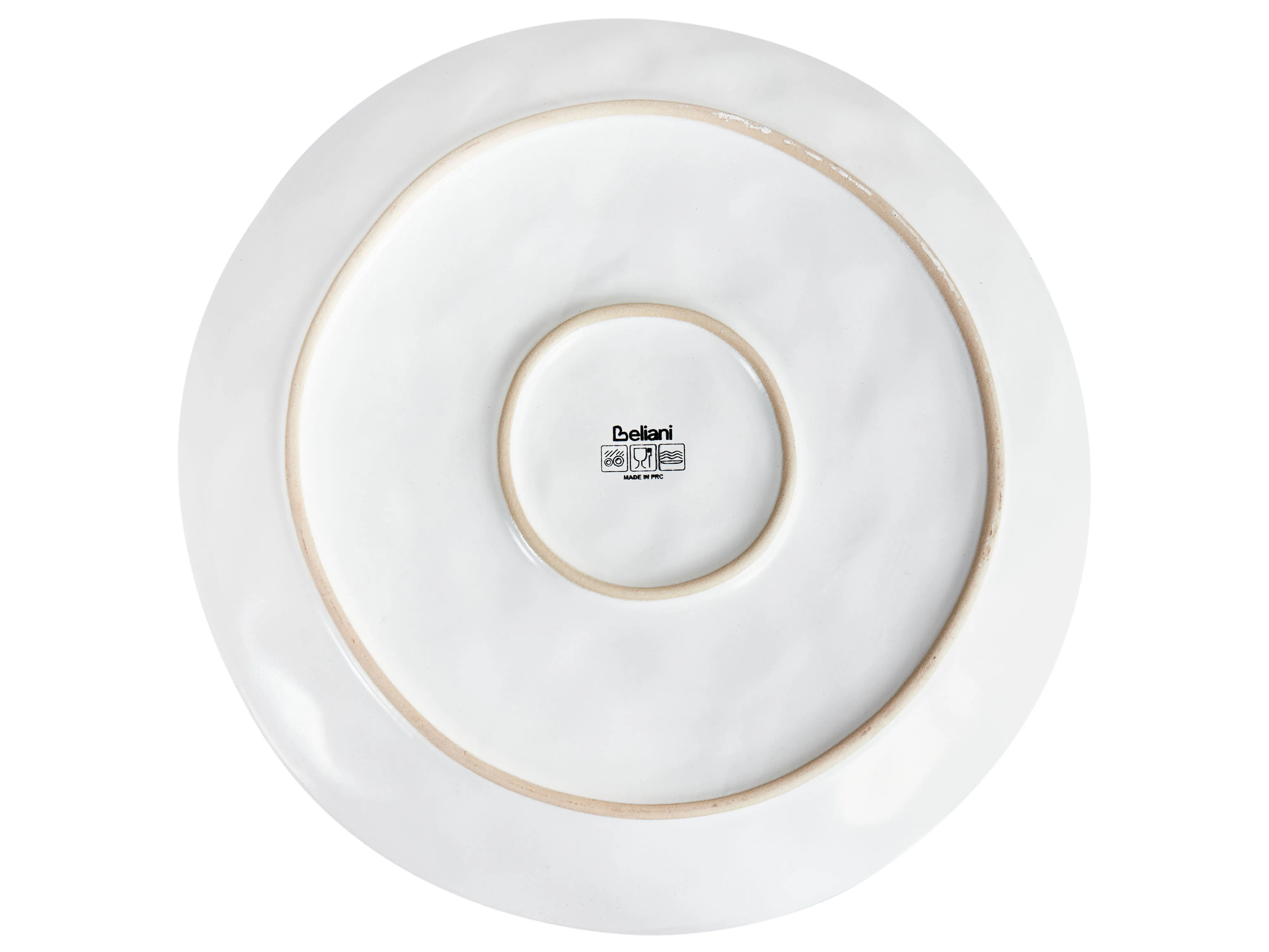 Set van 4 dinerborden SESAME Steengoed Lichtgrijs