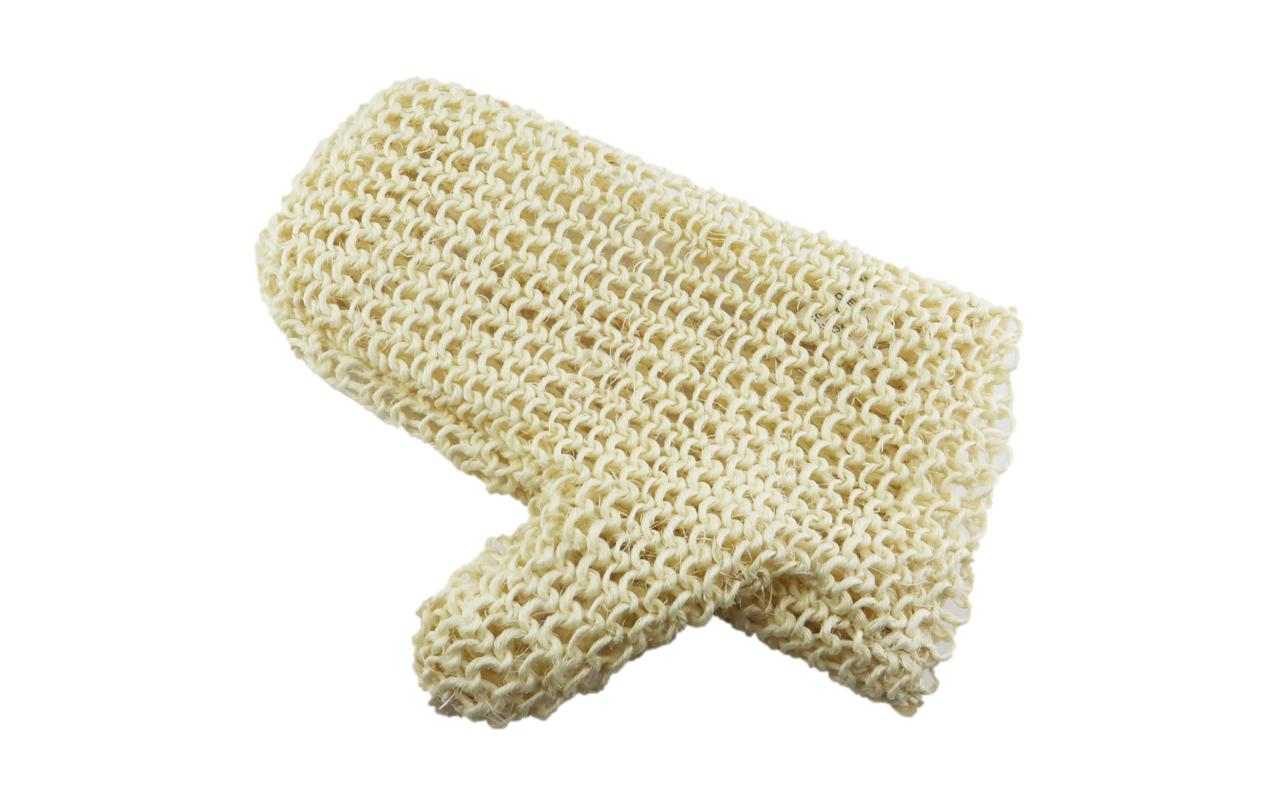 Massagehandschuh Sisal feinGeflochtener Massagehandschuh