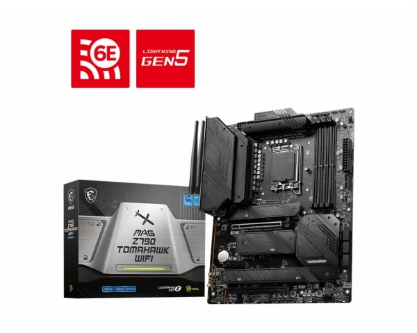 MSI MAG Z790 Tomahawk WIFI - Bundkort - ATX - LGA1700 sokkel - Z790 Chipset - USB-C 3.2 Gen 2x2, USB 3.2 Gen 2, USB 3.2 Gen 1, USB-C 3.2 Gen2 - 2.5 Gigabit LAN, Wi-Fi 6E, Bluetooth - onboard grafik (CPU påkrævet) - HD Audio (8-kanaler)