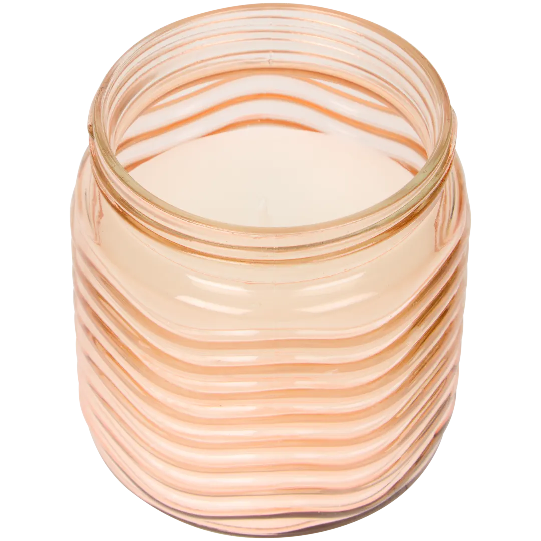 Bougie à la citronnelle dans pot en verre