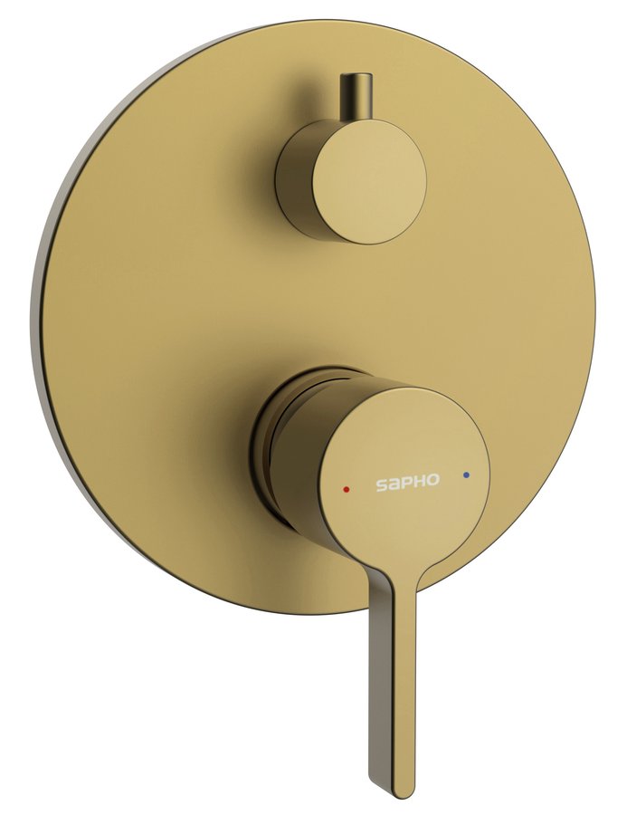 Sapho Iconic inbouw douchemengkraan goud mat