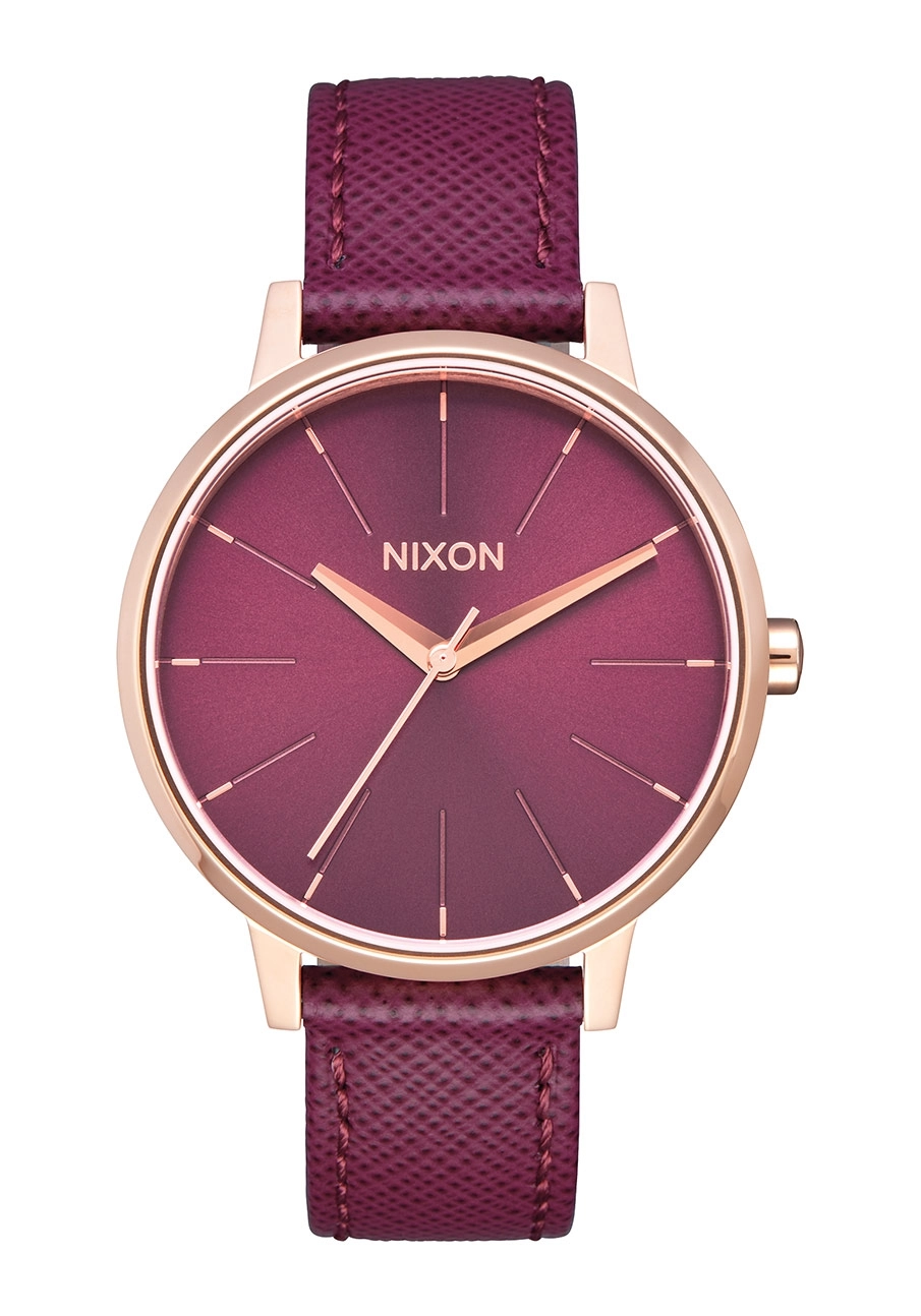 Nixon The Kensington Leather Rose Gold / Bordeaux A1082479