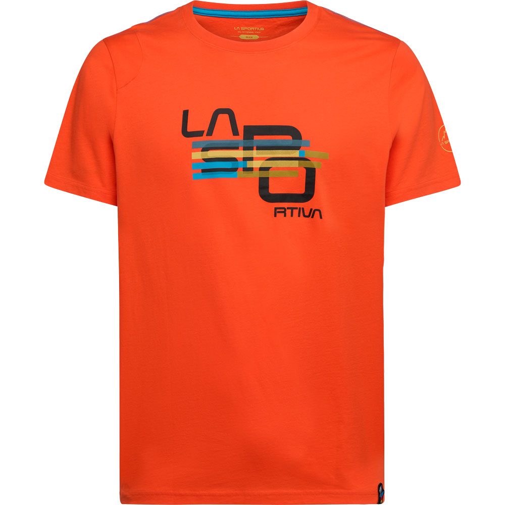 La Sportiva Stripe Cube T-Shirt Herren cherry tomato