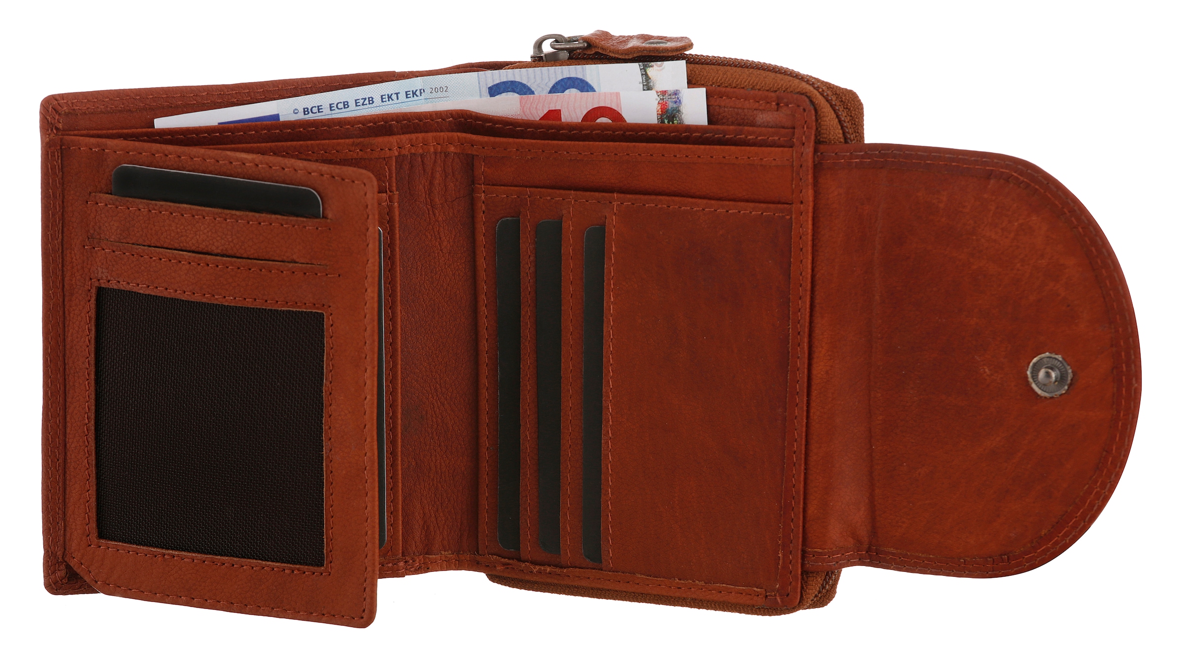 MUSTANG Geldbörse »Udine leather wallet top opening« im praktischen Format